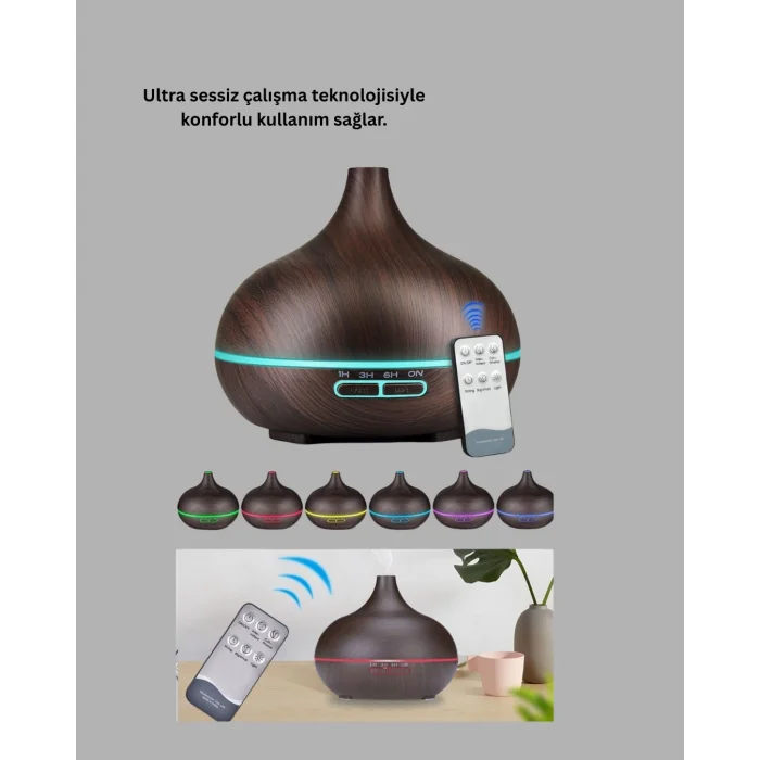 550ML Ultrasonik Hava Nemlendirici ve Aromaterapi Difüzörü