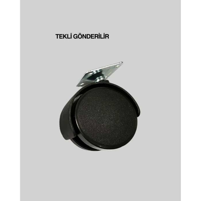 6 cm Kilitsiz Masa Ayağı Tekli Döner Tekerlek