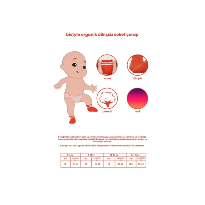 6Lı Basic Penye Soket Çorap 10101 Beyaz