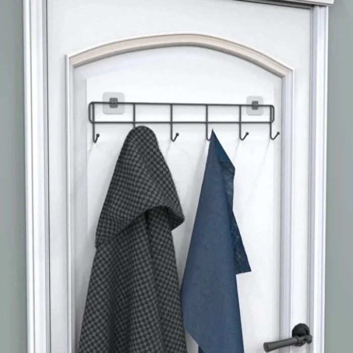 6lı Yapışkanlı Kapı Arkası Askı