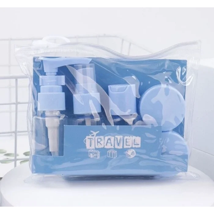 6 Parça Renkli Kapaklı Seyahat İçin Boş Şişe Seti