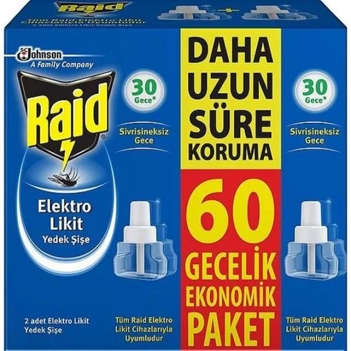 60 Gece Elektro Likit Yedek 1 Adet