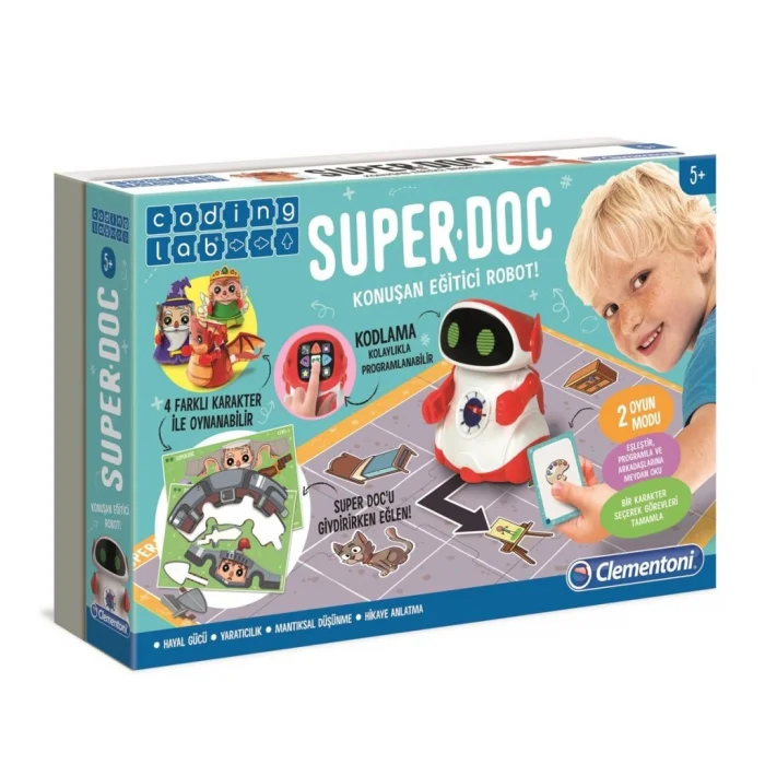 64960 Super Doc - Eğitici Konuşan Robot / Kodlama-Coding Lab +5 yaş