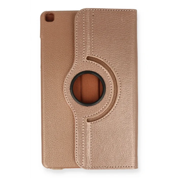 Samsung Galaxy Tab A9 Kılıf 360 Tablet Deri Kılıf - Rose Gold-(5796) - EMTHBA7858-7337