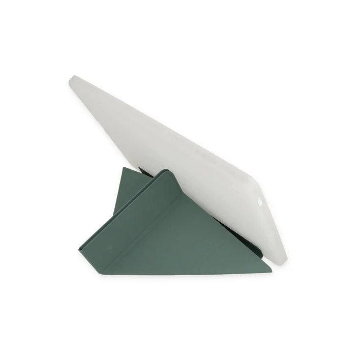 iPad 2022 10.9 (10.nesil) Kılıf Kalemlikli Mars Tablet Kılıfı - Koyu Yeşil-(57 - EMTHBA7972-9