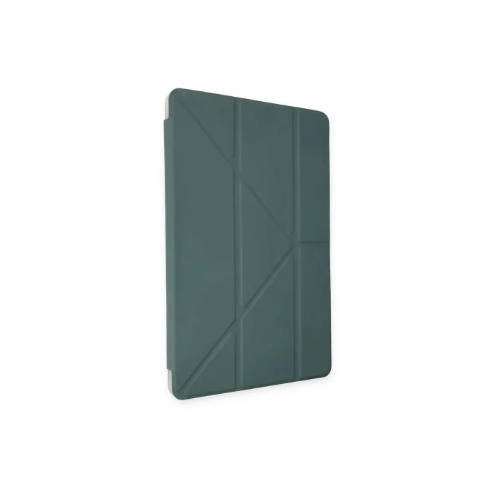 iPad 2022 10.9 (10.nesil) Kılıf Kalemlikli Mars Tablet Kılıfı - Koyu Yeşil-(57 - EMTHBA7972-9