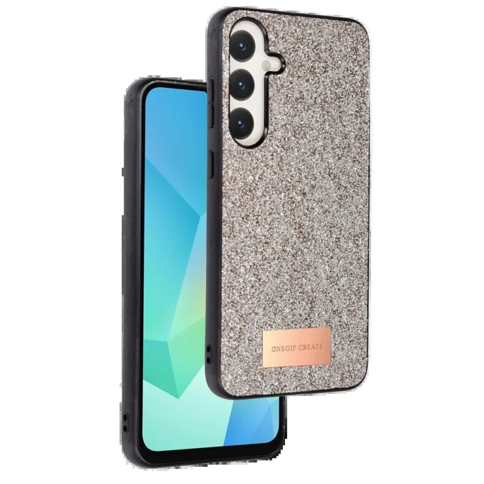 Samsung Galaxy A56 Bright Simli Kapak - Gold-(5796) - ESZAOC3914-2164