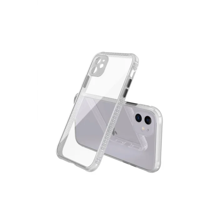 iPhone 12 Kılıf Miami Şeffaf Silikon - Şeffaf-(5796) - EMTHBA2511-5946