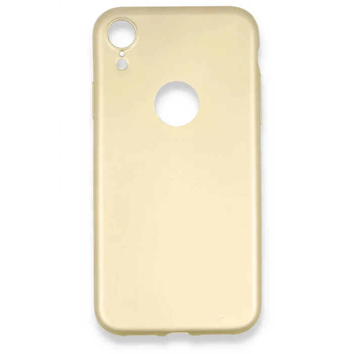 iPhone XR Kılıf First Silikon - Gold-(5796) - EMTHBA8743-5778