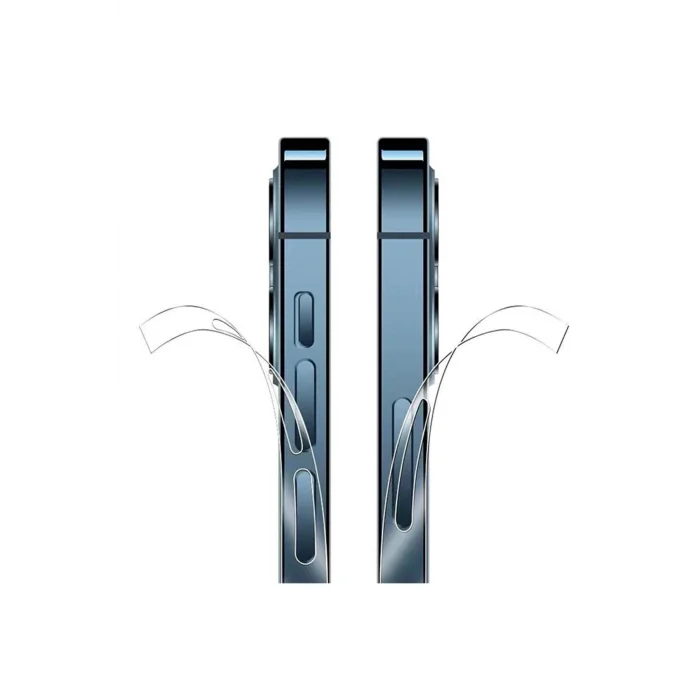 ALLY iPhone 15 Pro Max Hidrojel Hayalet Yan Alt Üst Kaplama Koruyucu Film-(5775) - EMTHBA8842-8740