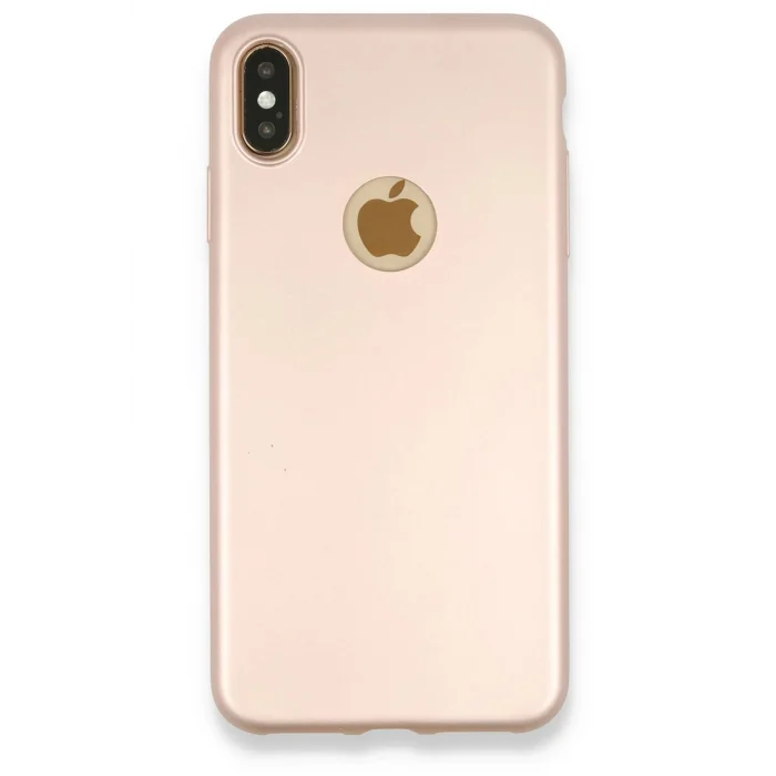 iPhone XS Max Kılıf First Silikon - Rose Gold-(5796) - ESZAOC2535-2957