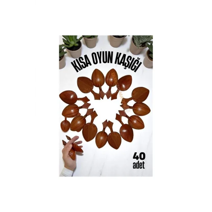 HSNET Kısa Oyun Kaşığı Halk Oyunu Kaşığı - Kına Kaşığı Kısa Saplı Ze - BYOS4890-536