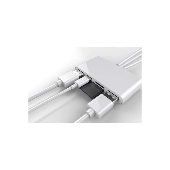 ALLY 3 İN1 İPhone+Usb C+ Usb A Kamera Okuyucu Kart Okuyucu-(5775)