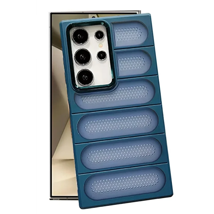 Samsung Galaxy S24 Ultra Kılıf Airmax Silikon Kapak - Lacivert-(5796) - EMTHBA9002-6885