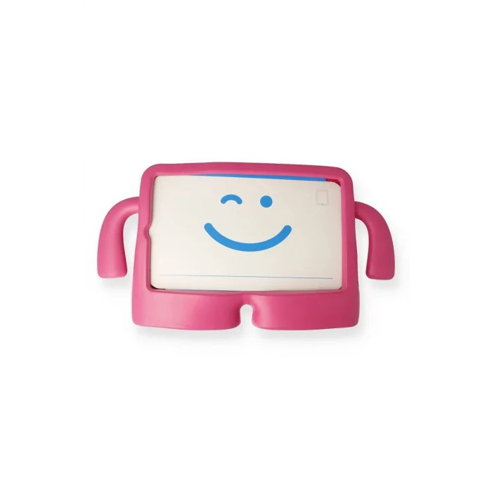 iPad 5 Air 9.7 Kılıf Karakter Tablet Silikon - Pembe-(5796) - EMTHBA7087-6122