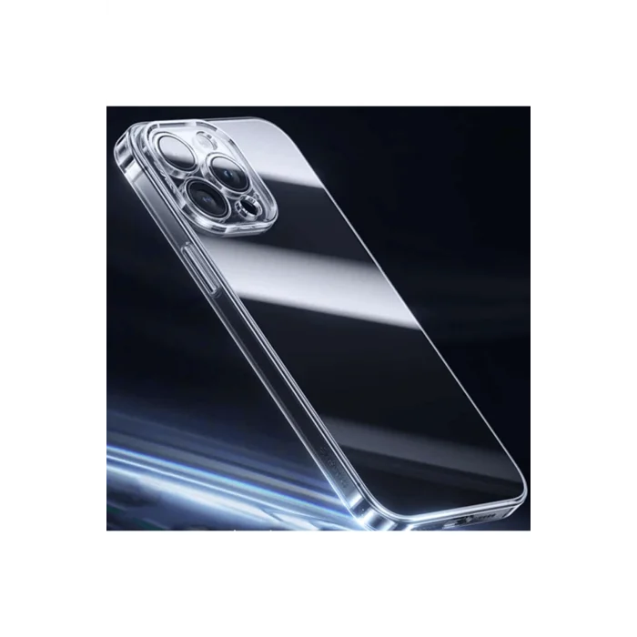 iPhone 15 Plus Corning Serisi Silikon Kılıf + Tempered Ekran Koruyucu Set-(5775) - captainsmoda16