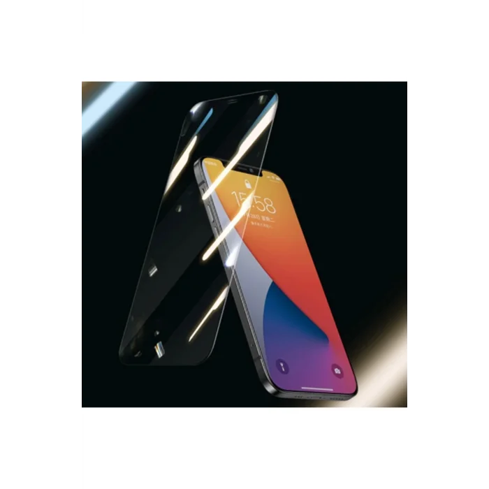 ALLY iPhone 12-İPhone 12 Pro 6.1 Tempered Cam Ekran Koruyucu-(5775) - EMTHBA3199-8361