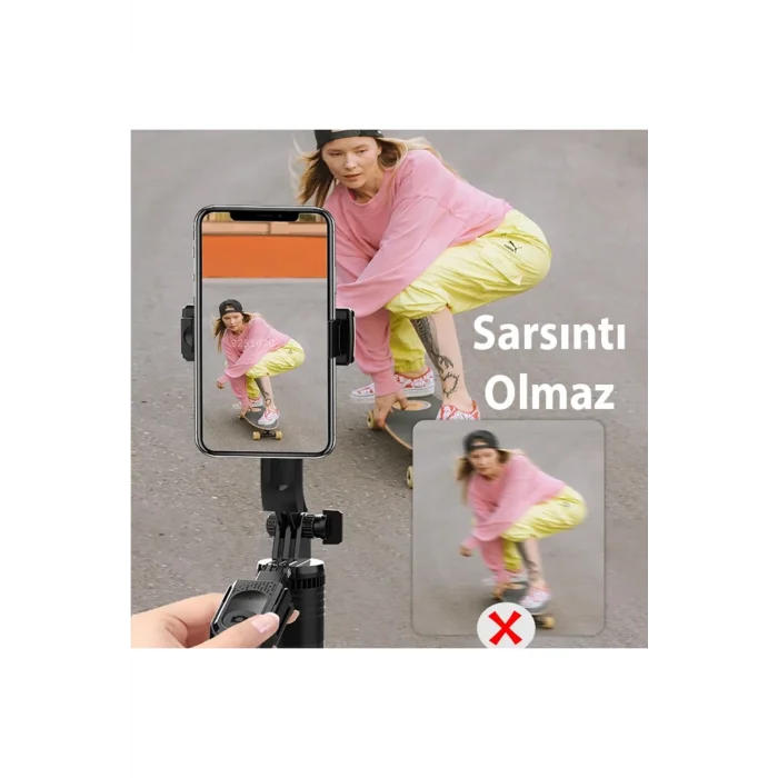 ALLY K28 Uzaktan Kumandalı Canlı Yayın Bluetooth Standlı Selfie Çubuğu Tripod- - EMTHBA3228-7