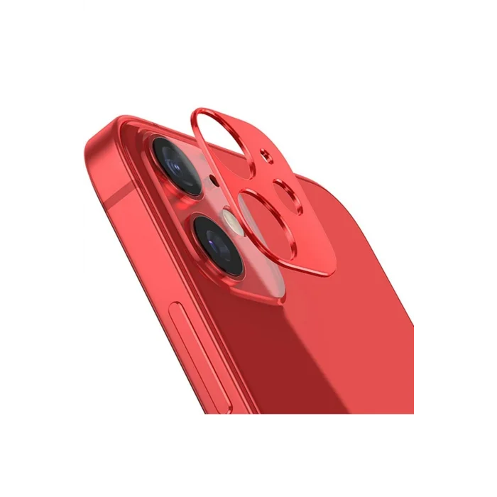 İPhone 12 Mini 3D Metal Kamera Koruyucu Metal Lens-(5775)