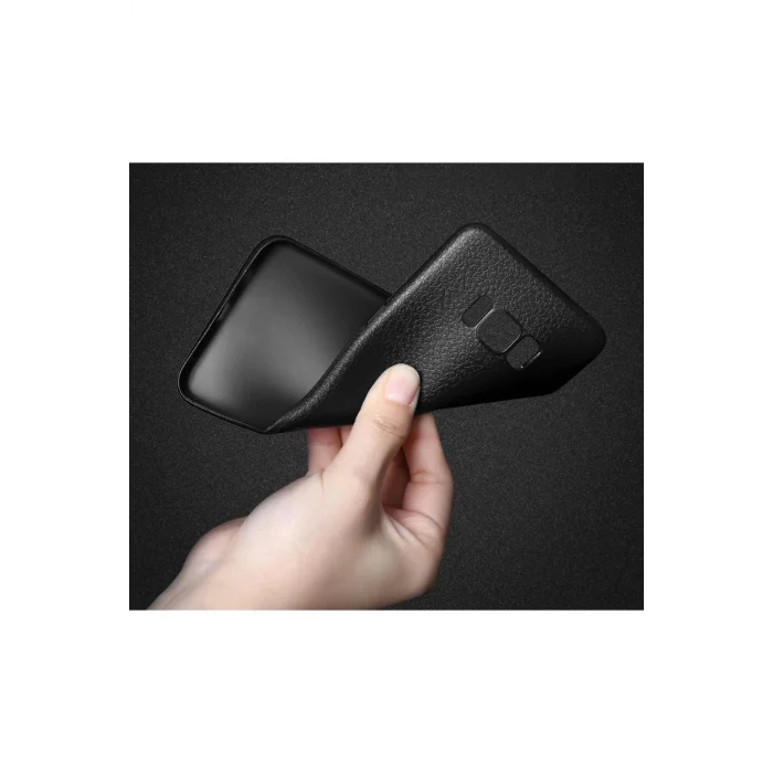 Ally SM Galaxy S8 Deri Dokulu Premium Soft Silikon Kılıf-(5775)