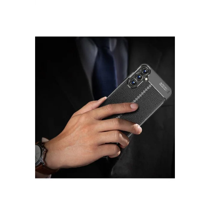 Samsung Galaxy A15 4G Kılıf Auto Focus Kapak - Siyah-(5796) - VOANFD6585-9503