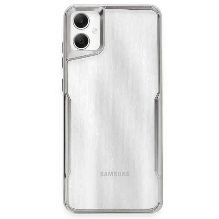 Samsung Galaxy A05 Kılıf Boyi Silikon Kapak - Gümüş-(5796) - EMTHBA7855-6074