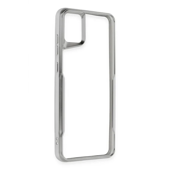 Samsung Galaxy A05 Kılıf Boyi Silikon Kapak - Gümüş-(5796) - EMTHBA7855-6074