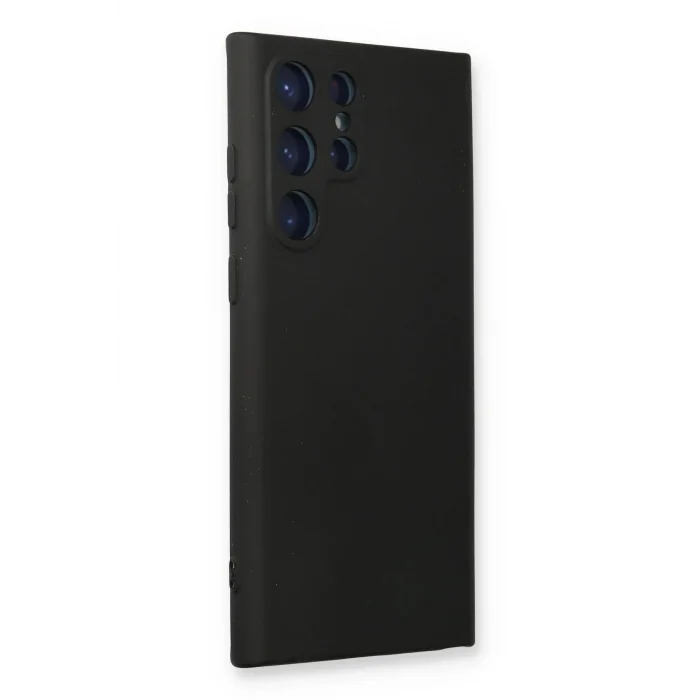 Samsung Galaxy S24 Ultra Kılıf Nano içi Kadife Silikon - Siyah-(5796) - EMTHBA5571-3305