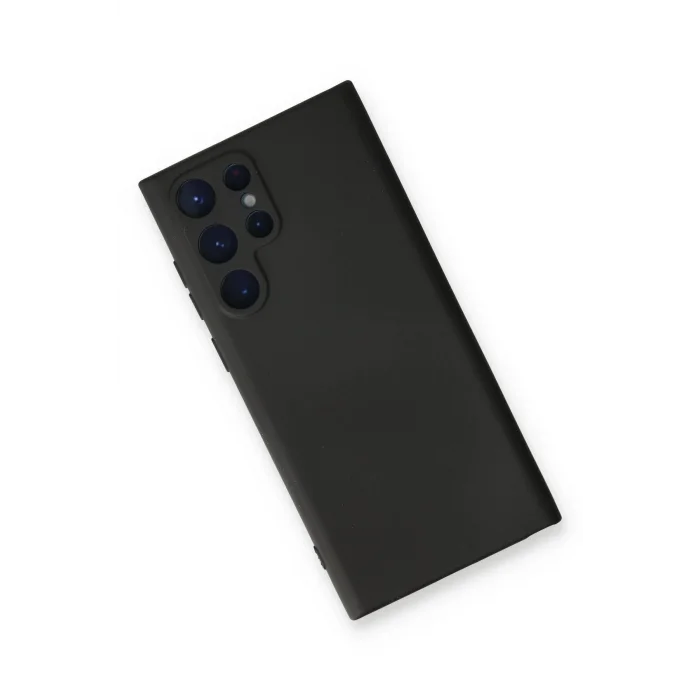 Samsung Galaxy S24 Ultra Kılıf Nano içi Kadife Silikon - Siyah-(5796) - EMTHBA5571-3305
