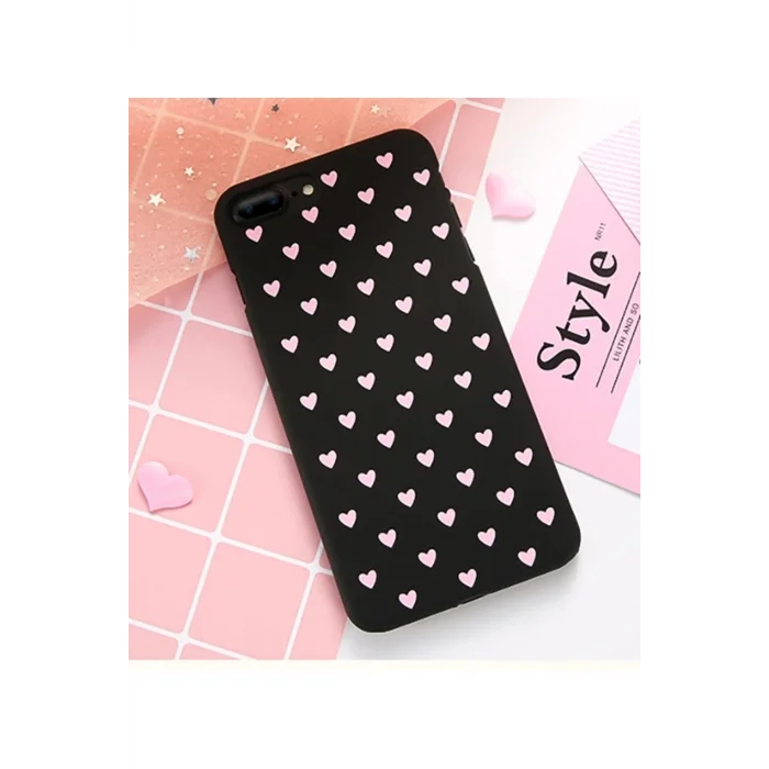 iPhone SE3-SE2 İPhone 8-7 Kılıf Çoklu Kalp Premium Pc Kılıf-(5775)