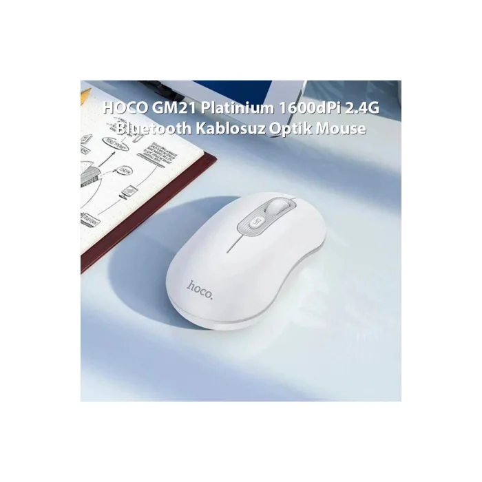 GM21 Platinium 1600dPi 2.4G Bluetooth Kablosuz Optik Mouse-(1903) - normal kar7888-5394