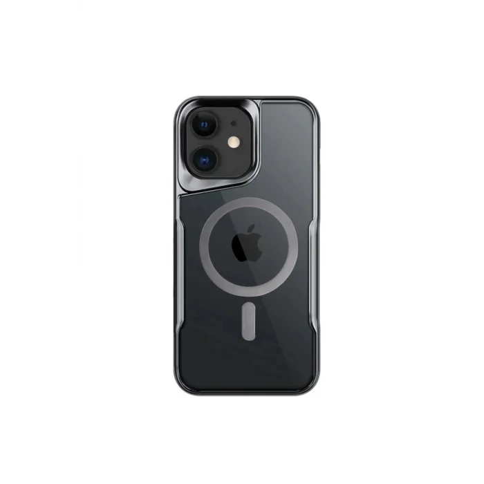 iPhone 11 Kılıf Boyi Magsafe Silikon Kapak - Titan Gri-(5796) - EMTHBA9556-9410