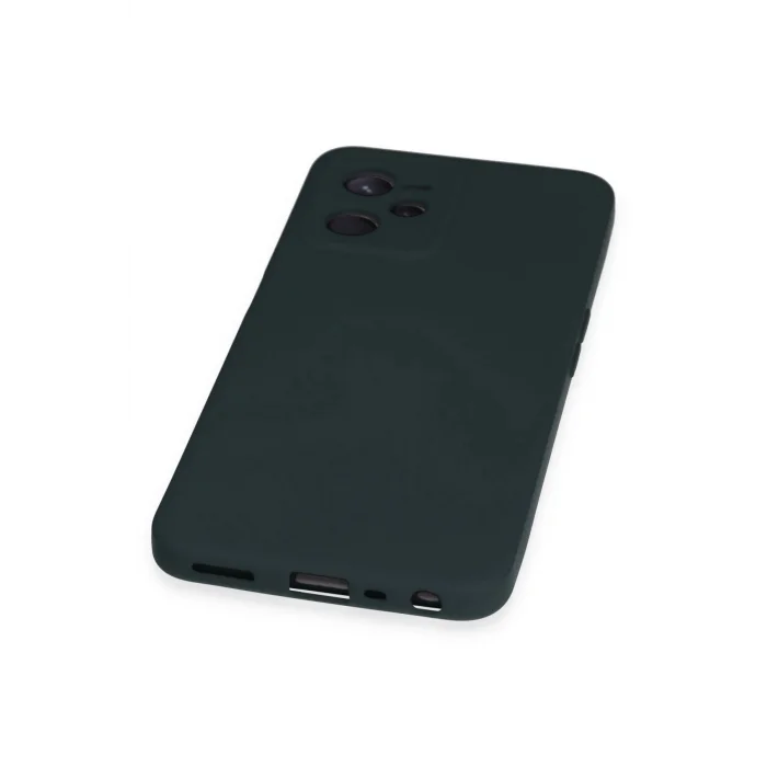 Realme C35 Kılıf Nano içi Kadife Silikon - Koyu Yeşil-(5796) - EMTHBA4925-7713