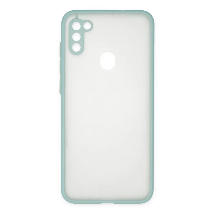 Samsung Galaxy A11 Kılıf Montreal Silikon Kapak - Turkuaz-(5796) - EMTHBA3247-1389