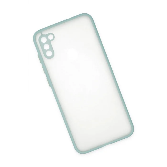 Samsung Galaxy A11 Kılıf Montreal Silikon Kapak - Turkuaz-(5796) - EMTHBA3247-1389