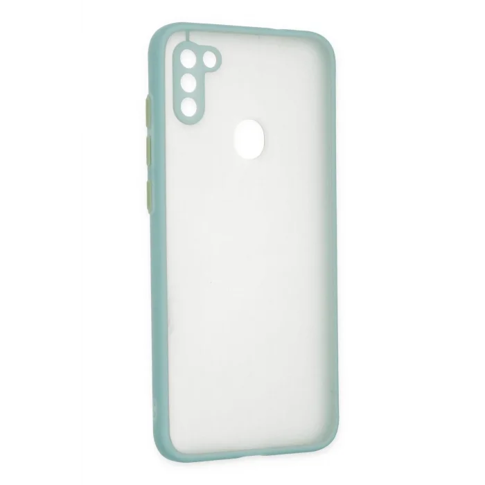 Samsung Galaxy A11 Kılıf Montreal Silikon Kapak - Turkuaz-(5796) - EMTHBA3247-1389