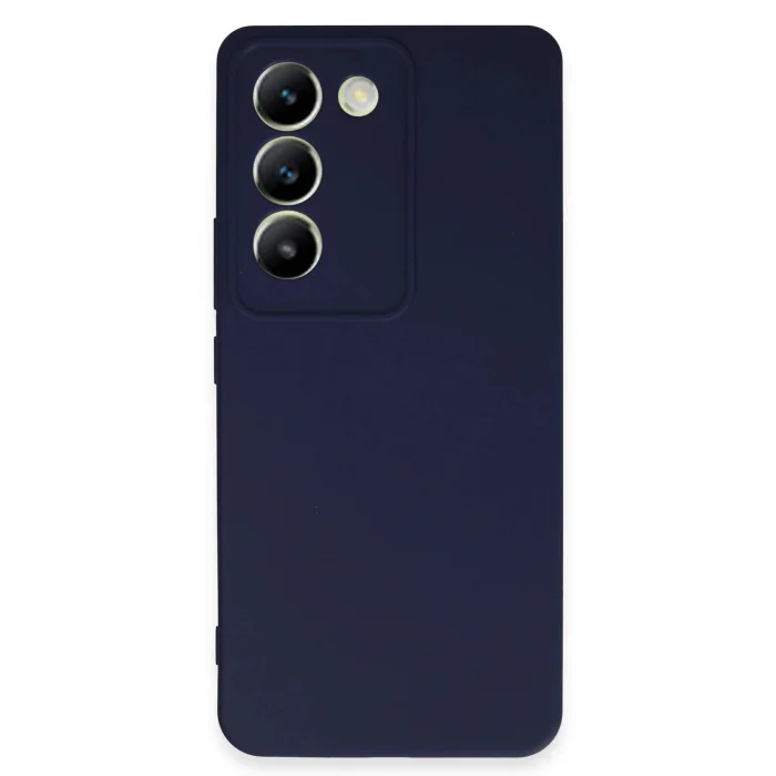 Vivo V30 Lite 4G Kılıf First Silikon - Lacivert-(5796) - EMTHBA7754-1041