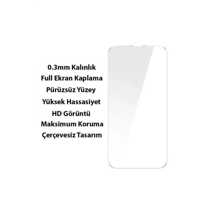 SuperCeramic Series iPhone 14 Plus 6.7 Koruyucu Cam Kılıf+Full Tempered Ekran Koru - EMTHBA3352-7