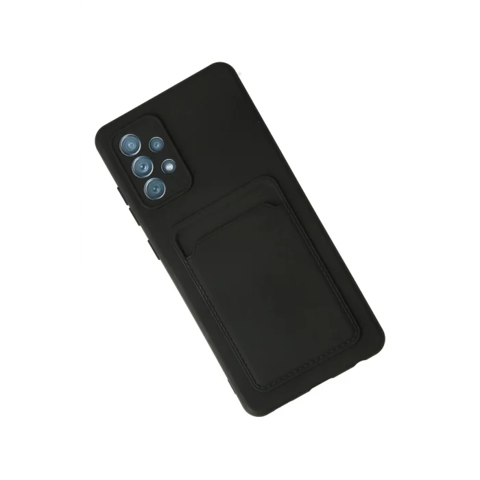 Samsung Galaxy A33 5G Kılıf Kelvin Kartvizitli Silikon - Siyah-(5796) - EMTHBA3927-3757