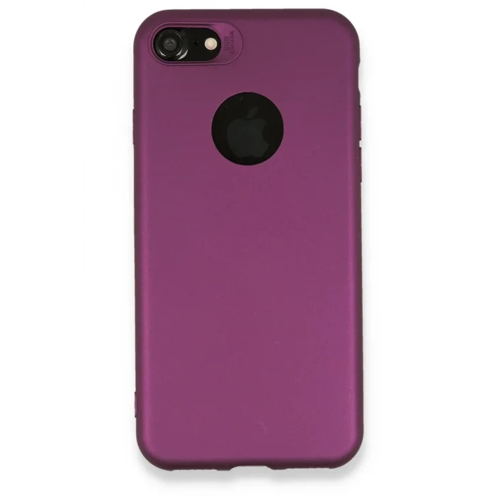 iPhone 7 Kılıf First Silikon - Mürdüm-(5796) - EMTHBA1625-9694