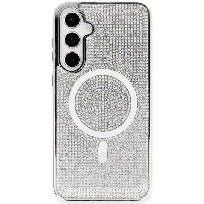 Samsung Galaxy S23 Kılıf Diamond Magsafe Kapak - Rainbow-(5796) - VOANFD9074-2474