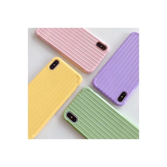 Ally iPhone XS İPhone X Trunk Lines ince Soft Silikon Kılıf-(5775) - EMTHBA6256-7117