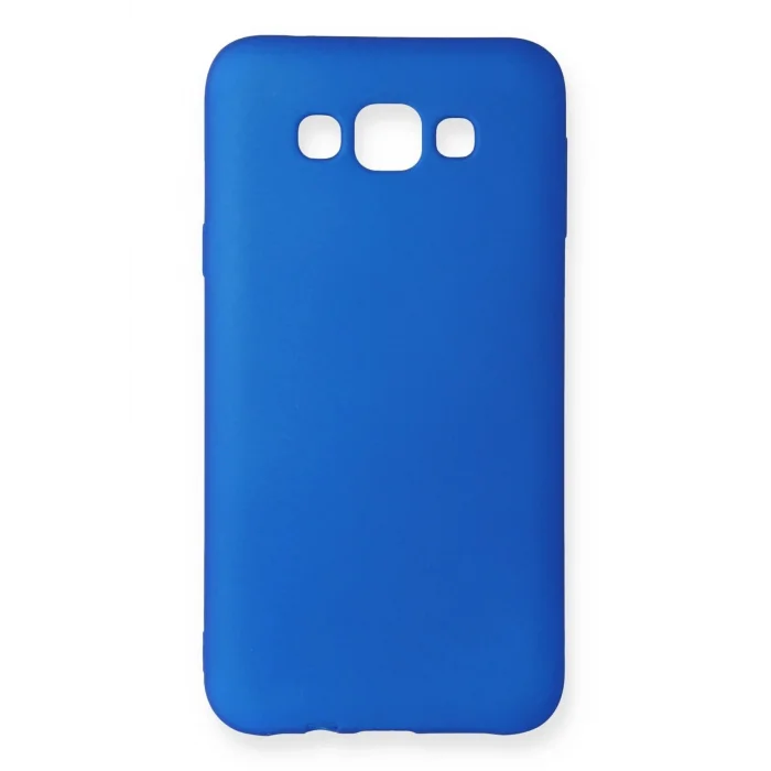 Samsung Galaxy E7 Kılıf First Silikon - Mavi-(5796) - VOANFD3680-1179