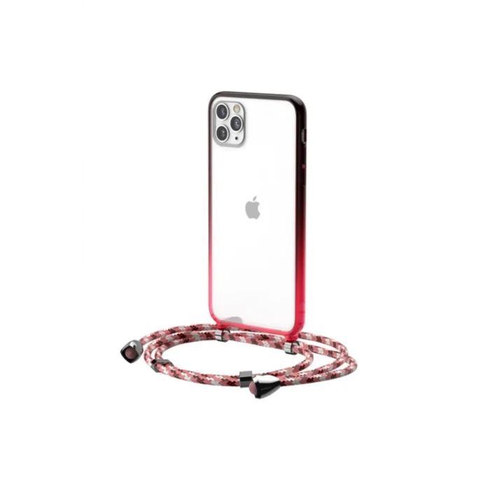 Element Crossbody Protective iPhone 11 Pro Max 6.5 Askılı Koruyucu Silikon Kılıf - EMTHBA2569-6