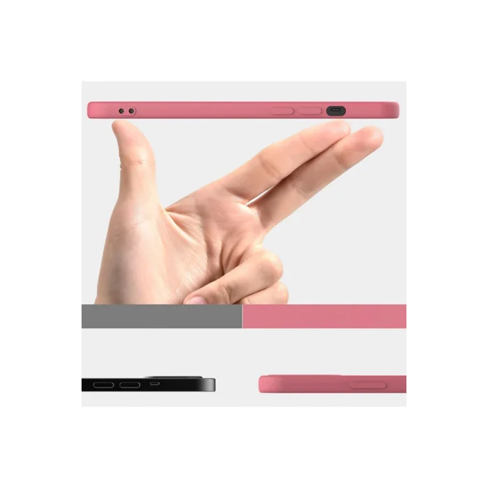 iPhone 12 Mini 5.4 Lansman Kılıf İçi Kadife Soft Silikon Kılıf-(5775) - EMTHBA6018-6520