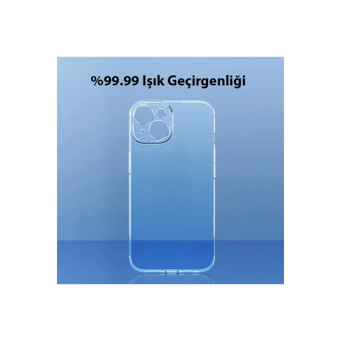 Simple Case iPhone 14 Plus 6.7 Kamera Korumalı İnce Silikon Şeffaf Kılıf-(5775) - najmaddin980