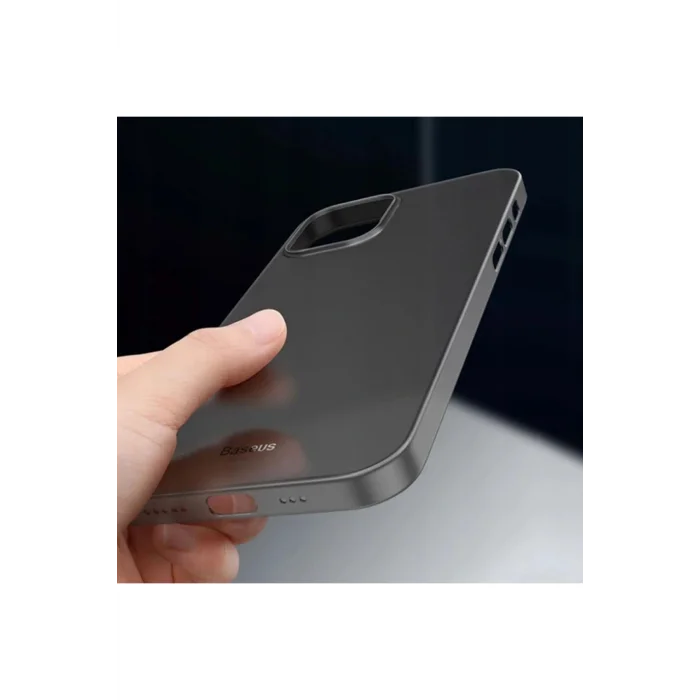 Wing Case İPhone 12 6.1 Kılıf Ultra İnce Lux Mat Şeffaf Kılıf-(5775) - EMTHBA8100-3491