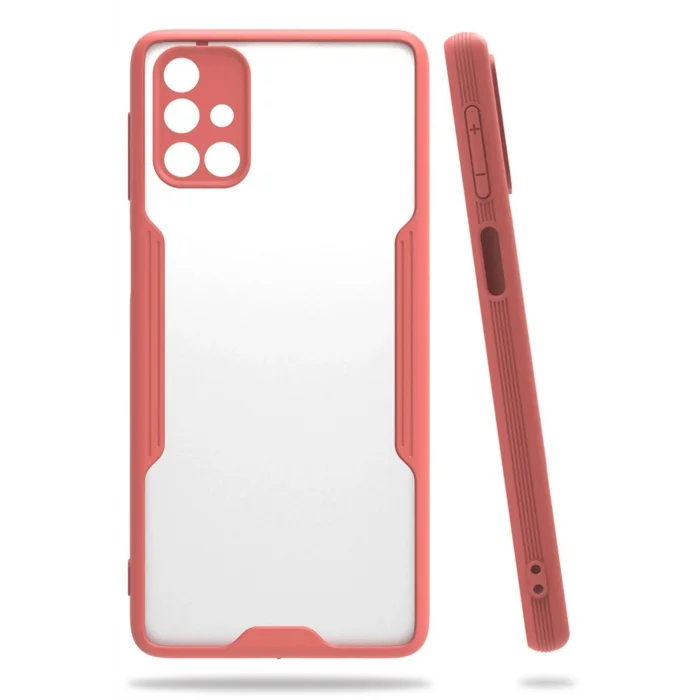 Samsung Galaxy M31S Kılıf Platin Silikon - Pembe-(5796) - EMTHBA3014-9813