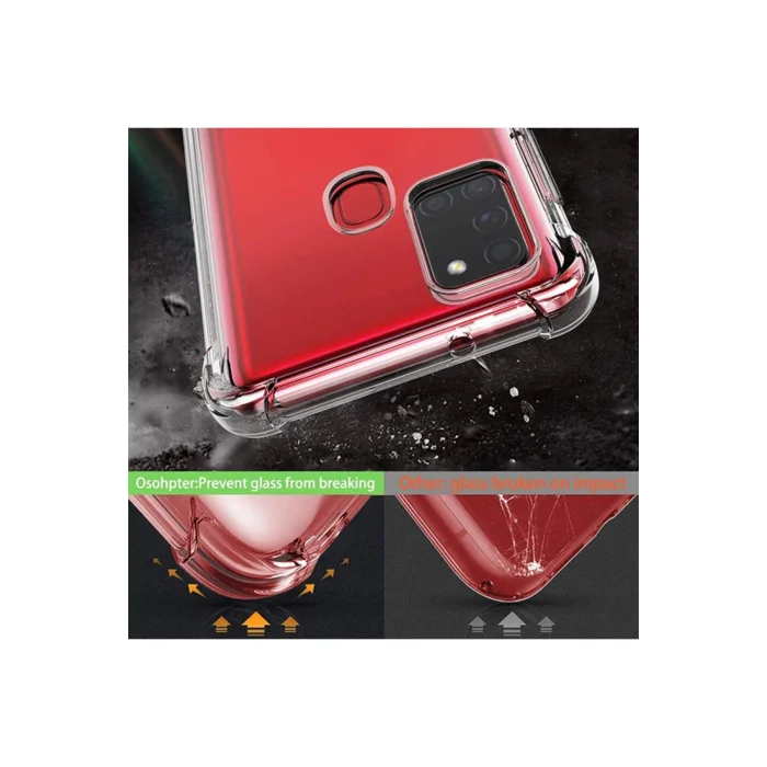 SM Galaxy A21S (SM-A12) Anti-Drop Shockproof Darbe Emici Silikon Kılıf-(5775) - tygo2247-3031