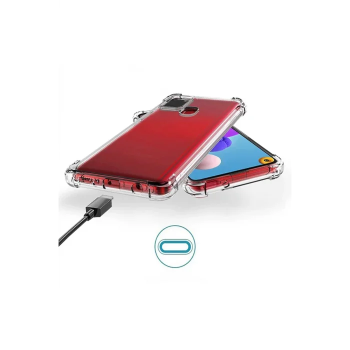 SM Galaxy A21S (SM-A12) Anti-Drop Shockproof Darbe Emici Silikon Kılıf-(5775) - tygo2247-3031
